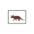 Picture of Red Triceratops  _GroupedProduct_Rectangle_Landscape_Mini_ _GroupedProduct_Rectangle_Landscape_Canvas_Framed_