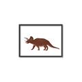 Picture of Red Triceratops  _GroupedProduct_Rectangle_Landscape_Mini_ _GroupedProduct_Rectangle_Landscape_Canvas_Framed_