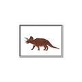 Picture of Red Triceratops  _GroupedProduct_Rectangle_Landscape_Mini_ _GroupedProduct_Rectangle_Landscape_Canvas_Framed_