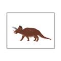 Picture of Red Triceratops  _GroupedProduct_Rectangle_Landscape_Mini_ _GroupedProduct_Rectangle_Landscape_Canvas_Framed_