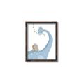Picture of reading Brachiosaurus _GroupedProduct_Rectangle_Portrait_Mini_ _GroupedProduct_Rectangle_Portrait_Canvas_Framed_
