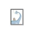 Picture of reading Brachiosaurus _GroupedProduct_Rectangle_Portrait_Mini_ _GroupedProduct_Rectangle_Portrait_Canvas_Framed_