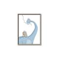 Picture of reading Brachiosaurus _GroupedProduct_Rectangle_Portrait_Mini_ _GroupedProduct_Rectangle_Portrait_Canvas_Framed_