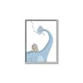 Picture of reading Brachiosaurus _GroupedProduct_Rectangle_Portrait_Mini_ _GroupedProduct_Rectangle_Portrait_Canvas_Framed_