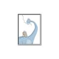 Picture of reading Brachiosaurus _GroupedProduct_Rectangle_Portrait_Mini_ _GroupedProduct_Rectangle_Portrait_Canvas_Framed_