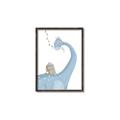 Picture of reading Brachiosaurus _GroupedProduct_Rectangle_Portrait_Mini_ _GroupedProduct_Rectangle_Portrait_Canvas_Framed_
