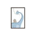 Picture of reading Brachiosaurus _GroupedProduct_Rectangle_Portrait_Mini_ _GroupedProduct_Rectangle_Portrait_Canvas_Framed_