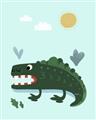 Picture of Chomping Croc _GroupedProduct_Rectangle_Portrait_Mini_ _GroupedProduct_Rectangle_Portrait_Unframed_Print_Only_