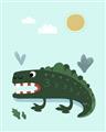 Picture of Chomping Croc _GroupedProduct_Rectangle_Portrait_Mini_ _GroupedProduct_Rectangle_Portrait_Unframed_Print_Only_