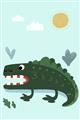 Picture of Chomping Croc _GroupedProduct_Rectangle_Portrait_Mini_ _GroupedProduct_Rectangle_Portrait_Unframed_Print_Only_
