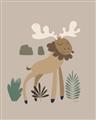 Picture of Moose in the woods _GroupedProduct_Rectangle_Portrait_Mini_ _GroupedProduct_Rectangle_Portrait_Unframed_Print_Only_