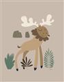 Picture of Moose in the woods _GroupedProduct_Rectangle_Portrait_Mini_ _GroupedProduct_Rectangle_Portrait_Unframed_Print_Only_