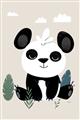 Picture of Huggable Panda _GroupedProduct_Rectangle_Portrait_Mini_ _GroupedProduct_Rectangle_Portrait_Unframed_Print_Only_