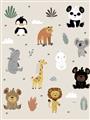 Picture of Animal Pals I _GroupedProduct_Rectangle_Portrait_Mini_ _GroupedProduct_Rectangle_Portrait_Unframed_Print_Only_