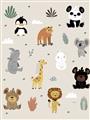 Picture of Animal Pals I _GroupedProduct_Rectangle_Portrait_Mini_ _GroupedProduct_Rectangle_Portrait_Unframed_Print_Only_