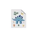 Picture of Blue Stegosaurus _GroupedProduct_Rectangle_Portrait_Mini_ _GroupedProduct_Rectangle_Portrait_Unframed_Print_Only_
