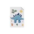 Picture of Blue Stegosaurus _GroupedProduct_Rectangle_Portrait_Mini_ _GroupedProduct_Rectangle_Portrait_Unframed_Print_Only_