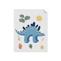 Picture of Blue Stegosaurus _GroupedProduct_Rectangle_Portrait_Mini_ _GroupedProduct_Rectangle_Portrait_Unframed_Print_Only_