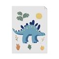 Picture of Blue Stegosaurus _GroupedProduct_Rectangle_Portrait_Mini_ _GroupedProduct_Rectangle_Portrait_Unframed_Print_Only_
