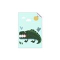 Picture of Chomping Croc _GroupedProduct_Rectangle_Portrait_Mini_ _GroupedProduct_Rectangle_Portrait_Unframed_Print_Only_