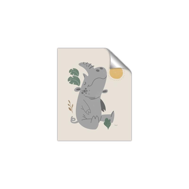 Picture of Sleepy Rhino _GroupedProduct_Rectangle_Portrait_Mini_ _GroupedProduct_Rectangle_Portrait_Unframed_Print_Only_