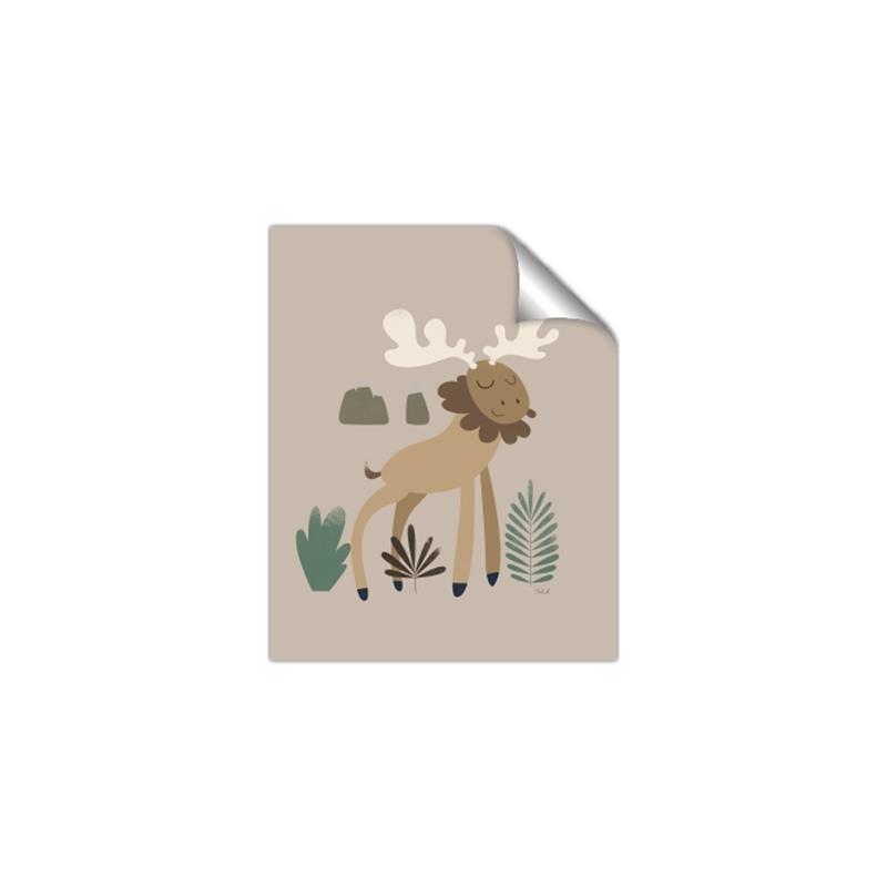 Picture of Moose in the woods _GroupedProduct_Rectangle_Portrait_Mini_ _GroupedProduct_Rectangle_Portrait_Unframed_Print_Only_