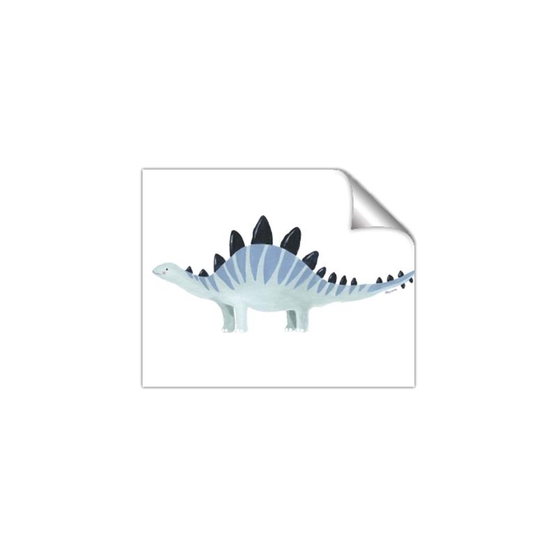 Picture of Pale Blue Stegosaurus _GroupedProduct_Rectangle_Landscape_Mini_ _GroupedProduct_Rectangle_Landscape_Unframed_Print_Only_