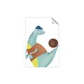 Picture of Dino Playing Basketball _GroupedProduct_Rectangle_Portrait_Mini_ _GroupedProduct_Rectangle_Portrait_Unframed_Print_Only_