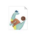 Picture of Dino Playing Basketball _GroupedProduct_Rectangle_Portrait_Mini_ _GroupedProduct_Rectangle_Portrait_Unframed_Print_Only_