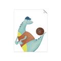 Picture of Dino Playing Basketball _GroupedProduct_Rectangle_Portrait_Mini_ _GroupedProduct_Rectangle_Portrait_Unframed_Print_Only_
