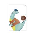 Picture of Dino Playing Basketball _GroupedProduct_Rectangle_Portrait_Mini_ _GroupedProduct_Rectangle_Portrait_Unframed_Print_Only_