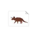 Picture of Red Triceratops  _GroupedProduct_Rectangle_Landscape_Mini_ _GroupedProduct_Rectangle_Landscape_Unframed_Print_Only_