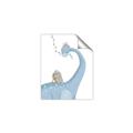 Picture of reading Brachiosaurus _GroupedProduct_Rectangle_Portrait_Mini_ _GroupedProduct_Rectangle_Portrait_Unframed_Print_Only_