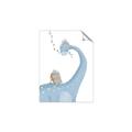 Picture of reading Brachiosaurus _GroupedProduct_Rectangle_Portrait_Mini_ _GroupedProduct_Rectangle_Portrait_Unframed_Print_Only_
