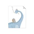 Picture of reading Brachiosaurus _GroupedProduct_Rectangle_Portrait_Mini_ _GroupedProduct_Rectangle_Portrait_Unframed_Print_Only_