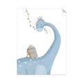 Picture of reading Brachiosaurus _GroupedProduct_Rectangle_Portrait_Mini_ _GroupedProduct_Rectangle_Portrait_Unframed_Print_Only_