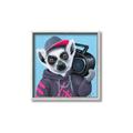 Picture of Music Lemur _GroupedProduct_Square_Canvas_Framed_