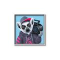 Picture of Music Lemur _GroupedProduct_Square_Canvas_Framed_