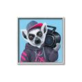 Picture of Music Lemur _GroupedProduct_Square_Canvas_Framed_