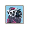 Picture of Music Lemur _GroupedProduct_Square_Canvas_Framed_