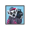 Picture of Music Lemur _GroupedProduct_Square_Canvas_Framed_