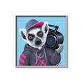 Picture of Music Lemur _GroupedProduct_Square_Canvas_Framed_