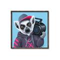 Picture of Music Lemur _GroupedProduct_Square_Canvas_Framed_