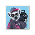 Picture of Music Lemur _GroupedProduct_Square_Canvas_Framed_
