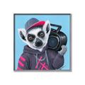 Picture of Music Lemur _GroupedProduct_Square_Canvas_Framed_