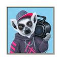 Picture of Music Lemur _GroupedProduct_Square_Canvas_Framed_