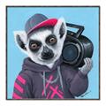 Picture of Music Lemur _GroupedProduct_Square_Canvas_Framed_