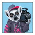 Picture of Music Lemur _GroupedProduct_Square_Canvas_Framed_