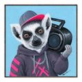 Picture of Music Lemur _GroupedProduct_Square_Canvas_Framed_