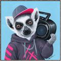 Picture of Music Lemur _GroupedProduct_Square_Canvas_Framed_
